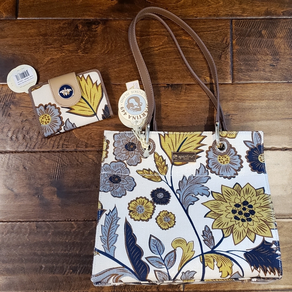NWOT Spartina 449 Yemaya Refined Tote & Wallet